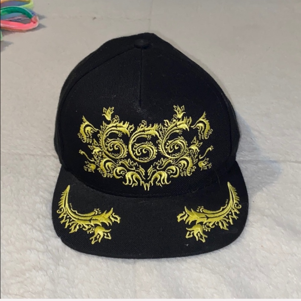 UNIF Ornate Embroidered 666 Snapback hat
